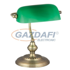 RÁBALUX 4038 Bank asztali lámpa, E27 60W, bronz 230V világítás