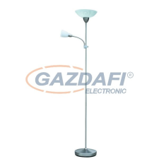 RÁBALUX 4091 Harmony lux állólámpa E27 100W+E14 40W, szatin króm 230V világítás