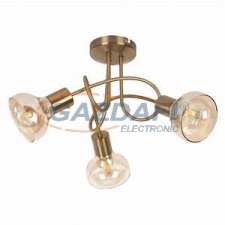 RÁBALUX 5548 Holly mennyezeti lámpa.,3x40W,antik arany/borostyán 230V világítás