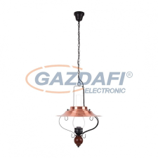 RÁBALUX 7870 Enna függeszték E27 60W fekete-réz 230V A++ -&gt; E világítás