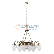 RÁBALUX 8636 Annabella 6ágú csillár E14 6x40W bronz 230V A++ -&gt; E világítás