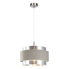 RÁBALUX BASIL FÜGGESZTÉK E27 1XMAX 40W SZATÉN KRÓM/ EZÜST TÖLGY világítás