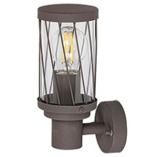 RÁBALUX Budapest kültéri oldalfali lámpa (E27) barna IP44 kültéri világítás