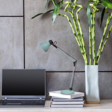 RÁBALUX Carter asztali lámpa E14 1xMAX 11W, menta/barna világítás