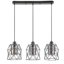 Rabalux Rábalux Emrys beltéri függeszték matt fekete E27 3xMAX40W IP20 világítás