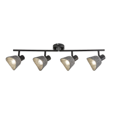 RÁBALUX Rábalux Farelia fekete mennyezeti spotlámpa (RAB-73008) E14 4 izzós IP20 világítás