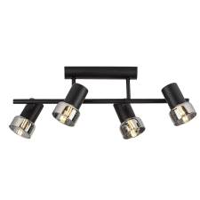 RÁBALUX Rábalux Hatice fekete mennyezeti spotlámpa (RAB-73054) E14 4 izzós IP20 világítás