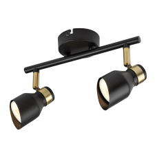 RÁBALUX Rábalux Lilou fekete-arany mennyezeti spotlámpa (RAB-73048) GU10 2 izzós IP20 világítás