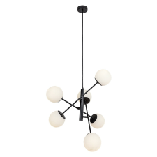 RÁBALUX Rábalux Meduza matt fekete függesztett lámpa (RAB-72194) E14 6 izzós IP20 világítás