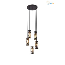 RÁBALUX Rábalux Oberon Függeszték E14 5x MAX 40W IP20 barna RAB5340 világítás