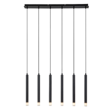 RÁBALUX Rábalux Ramira fekete függesztett lámpa (RAB-72362) G9 6 izzós IP20 világítás