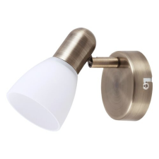 RÁBALUX Rábalux Soma bronz-fehér spot falikar (RAB-6306) E14 1 izzós IP20 világítás
