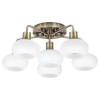 RÁBALUX Rábalux Sorina antik bronz-fehér mennyezeti lámpa (RAB-3918) E14 6 izzós IP20
