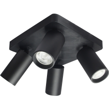 RÁBALUX Rábalux Yorli fekete mennyezeti spotlámpa (RAB-73084) GU10 4 izzós IP20 világítás