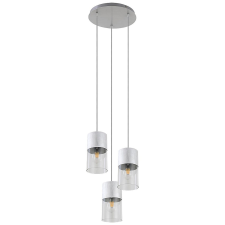 Rabalux Rábalux Zelkova beltéri Függeszték Súrolt alumínium E27 3x MAX 40W világítás