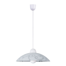 RÁBALUX Scroll függeszték beltéri lámpa D30 E27 60W - fehér világítás