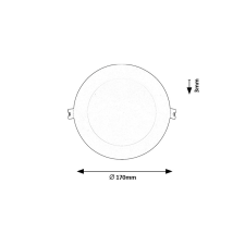 RÁBALUX Shaun2 Rabalux-71234 beépíthető lámpa világítás