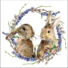  Rabbit Wreath papírszalvéta 33x33cm, 20db-os