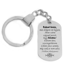  'Rabod lévén, más dolgom mi legyen...' kulcstartó, választható több színben kulcstartó
