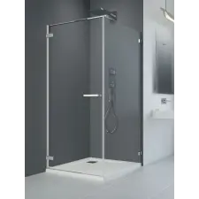 Radaway Arta KDJ I szögletes zuhanykabin 80x100 átlátszó jobbos kád, zuhanykabin
