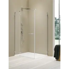 Radaway Arta KDJ II szögletes zuhanykabin 80x80 átlátszó balos kád, zuhanykabin