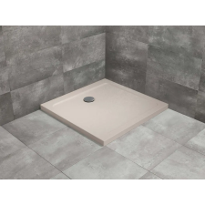Radaway Doros Stone C szögletes lapos beige zuhanytálca 80x80 beige, ajándék szifonnal kád, zuhanykabin