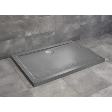 Radaway Doros Stone D 90x80 zuhanytálca antracit SDRD9080-01-64S kád, zuhanykabin
