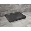 Radaway Doros Stone D szögletes fekete zuhanytálca előlappal 110x90 fekete, ajándék szifonnal