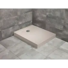 Radaway Doros Stone F szögletes beige zuhanytálca előlappal 120x90 beige, ajándék szifonnal kád, zuhanykabin
