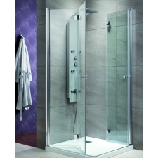  Radaway EOS KDD-B 100x90/197 szögletes zuhanykabin harmonika ajtókkal kád, zuhanykabin