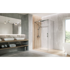 Radaway Espera Pro KDJ szögletes zuhanykabin 140x80 átlátszó balos kád, zuhanykabin