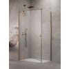 Radaway Essenza 8 Brushed Copper KDJ szögletes szálcsiszolt réz zuhanykabin 100x90 átlátszó balos