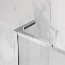 Radaway Essenza 8 SL Black PND II fekete kádparaván 110 átlátszó jobbos kád, zuhanykabin