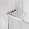 Radaway Essenza 8 SL Brushed GunMetal PND II szálcsiszolt fegyvermetál kádparaván 100 átlátszó jobbos