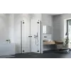 Radaway Essenza Black KDD szögletes fekete zuhanykabin 90x90 átlátszó