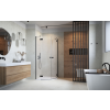 Radaway Essenza Black PDD íves fekete zuhanykabin 90x90 átlátszó