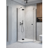 Radaway Essenza Black PTJ szögletes fekete zuhanykabin 80x100 átlátszó balos