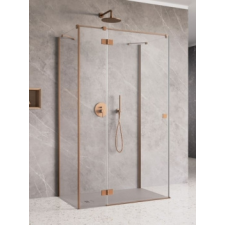 Radaway Essenza Brushed Copper KDJ+S szögletes szálcsiszolt réz zuhanykabin 90J+100+90 kád, zuhanykabin