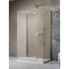 Radaway Essenza Brushed Gold KDJ+S szögletes szálcsiszolt arany zuhanykabin 80J+100+80 kád, zuhanykabin