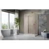 Radaway Essenza Brushed Gold KDJ+S szögletes szálcsiszolt arany zuhanykabin 90x110 átlátszó jobbos