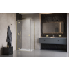 Radaway Essenza Brushed Gold ?KDJ szögletes ?szálcsiszolt arany zuhanykabin 120x80 átlátszó balos