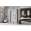 Radaway ?Essenza Brushed GunMetal ?KDJ+S ?szögletes ?szálcsiszolt fegyvermetál zuhanykabin 100x70 átlátszó balos