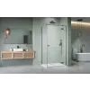 Radaway Essenza Brushed GunMetal KDJ szögletes szálcsiszolt fegyvermetál zuhanykabin 100x120 átlátszó jobbos