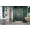Radaway Essenza Brushed Nickel ?DWJ ?szálcsiszolt króm zuhanyajtó 100 átlátszó jobbos