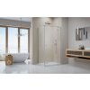 Radaway Essenza Brushed Nickel ?KDJ szögletes ?szálcsiszolt króm zuhanykabin 110x80 átlátszó balos