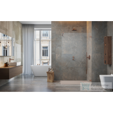 Radaway Essenza Pro 120 walk-in zuhanyfal, szálcsiszolt réz (10103120-93-01) kád, zuhanykabin