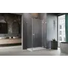 Radaway Essenza Pro 8 Brushed Nickel KDJ szögletes szálcsiszolt króm zuhanykabin 120x100 átlátszó balos
