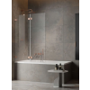 Radaway Essenza Pro Brushed Copper PND II szálcsiszolt réz kádparaván 100 átlátszó balos