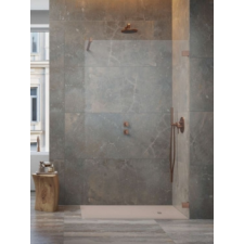 Radaway Essenza Pro Brushed Copper Walk-in szálcsiszolt réz zuhanyfal 110 kád, zuhanykabin
