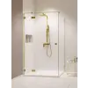 Radaway Essenza Pro Brushed Gold KDJ szögletes szálcsiszolt arany zuhanykabin 110x80 átlátszó jobbos